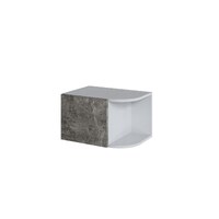 Антресоль угловая завершающая Мадрид 0.35 300  Белый/ ателье светлый