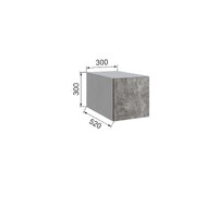 Антресоль Мадрид 0.3 300 белая/ателье светлый